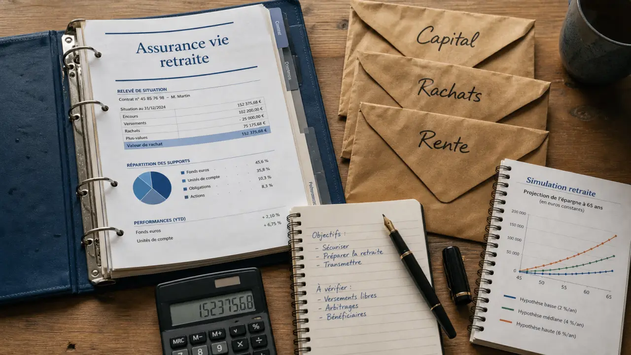 Assurance vie retraite : capital, rachats programmés ou rente