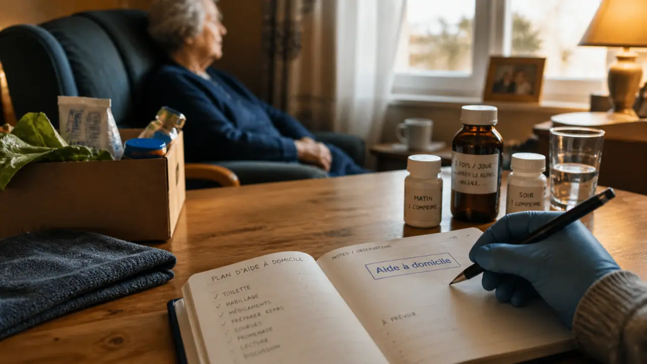 Aide à domicile personne âgée : proche aide aux gestes du quotidien