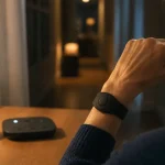 Bracelet alarme personne âgée sans abonnement, sur poignet