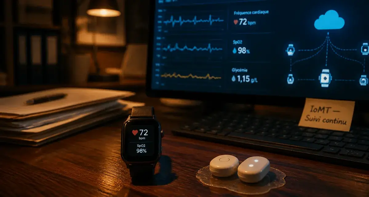 IoT médical : capteurs connectés pour suivi patient en cabinet