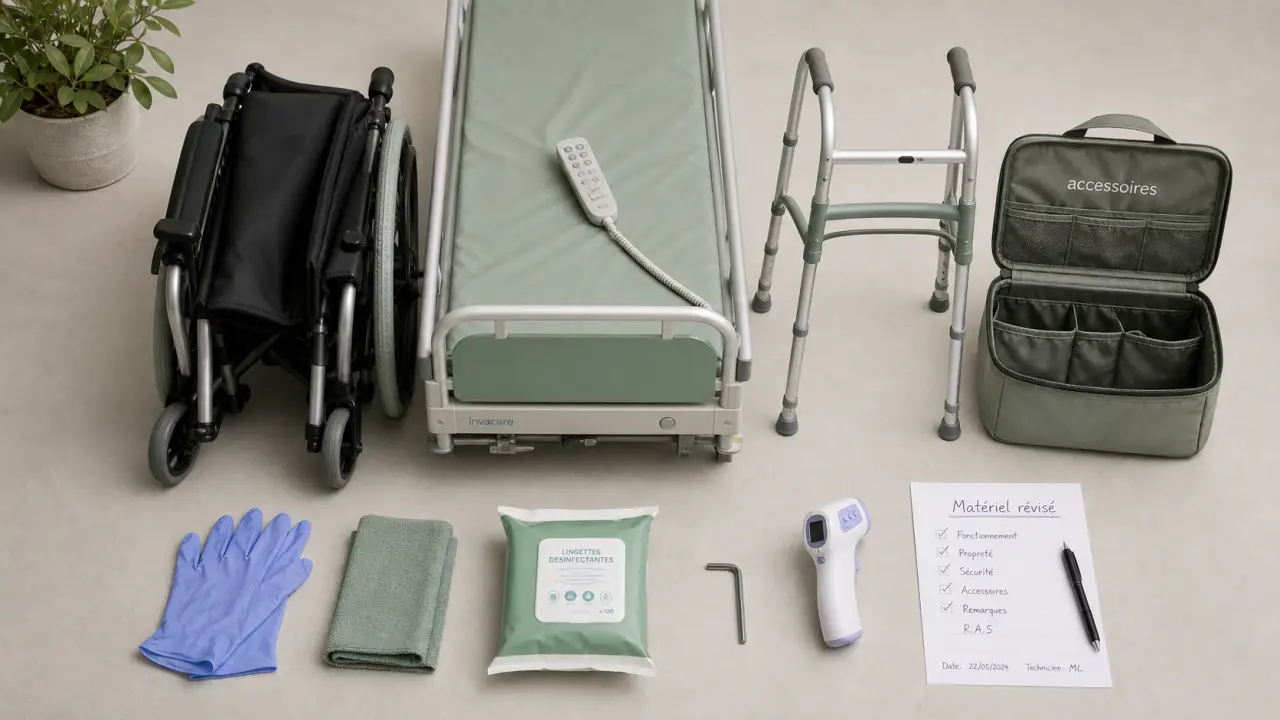 Matériel médical occasion : fauteuil, lit et accessoires révisés, état et garantie vérifiés