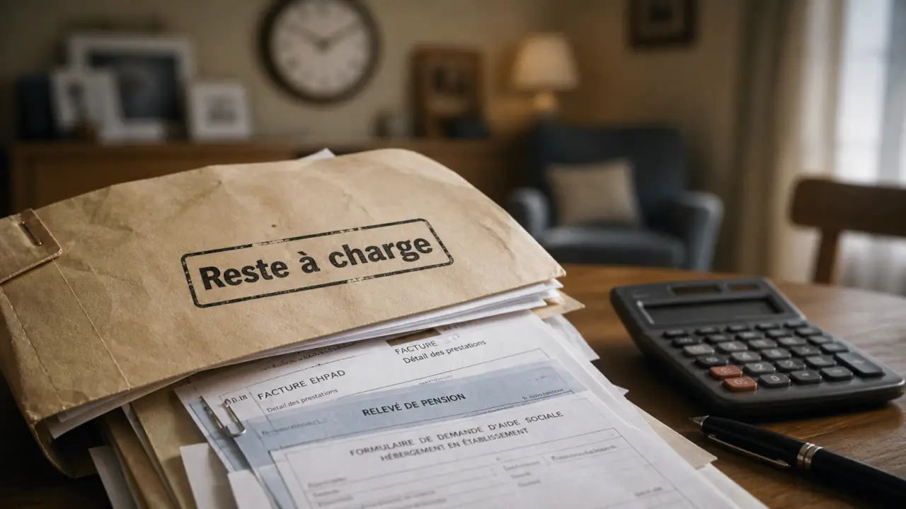 Paiement maison de retraite répartition selon les revenus, dossier de factures et calculs