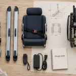 Monte escaliers mobiles sans installation : kit prêt à poser, fauteuil et télécommande visibles