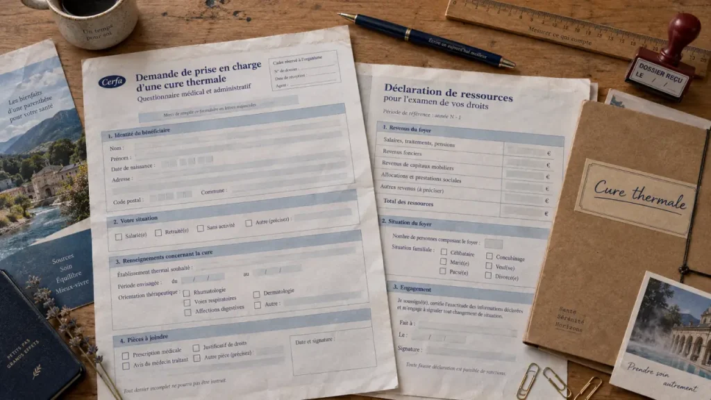 Cerfa cure thermale : formulaire après prescription médicale