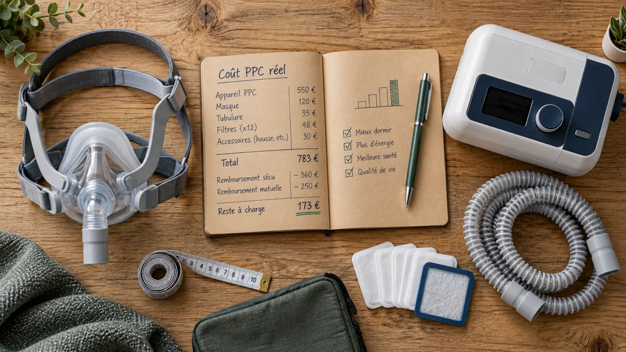 Machine pour apnée du sommeil prix : coût PPC réel (PPC)