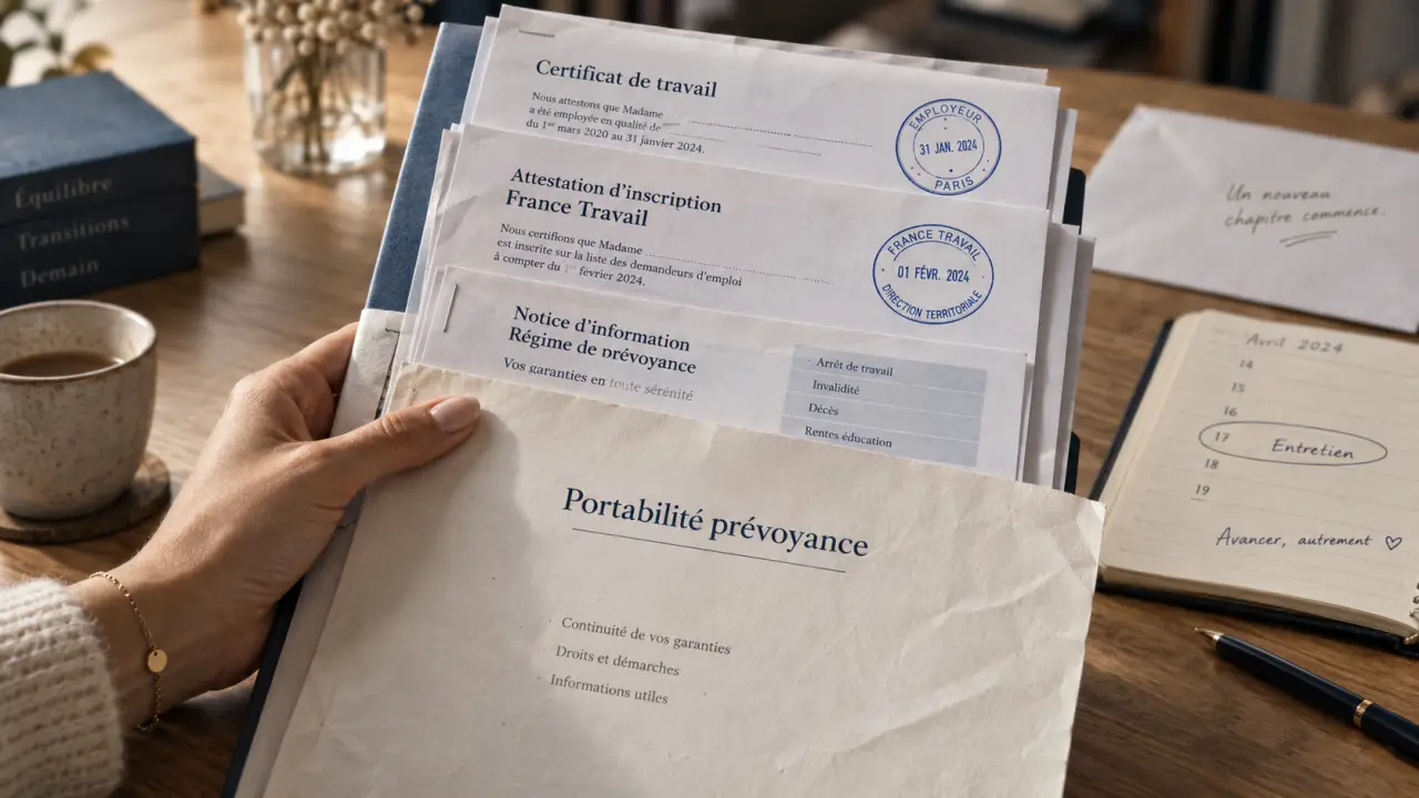 Prevoyance invalidite apres licenciement : portabilité des garanties