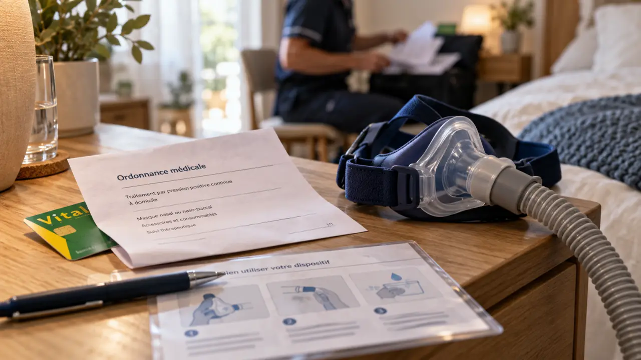 Remboursement location appareil apnée du sommeil : ordonnance, carte Vitale et masque PPC